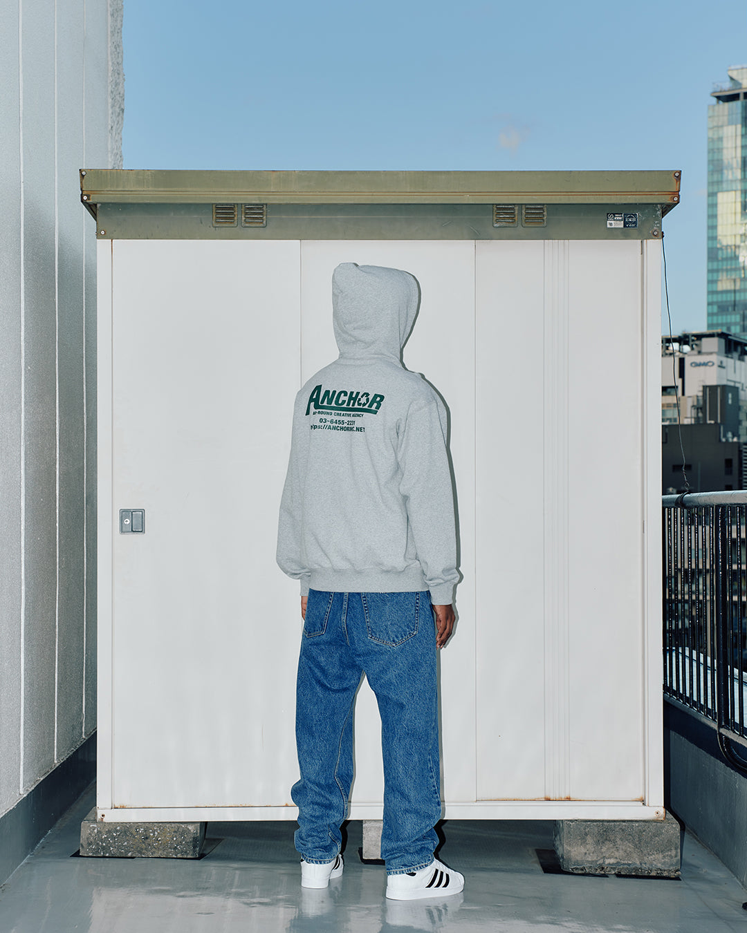 RECYCLE SERVICE HOODIE HEATHER GRAY