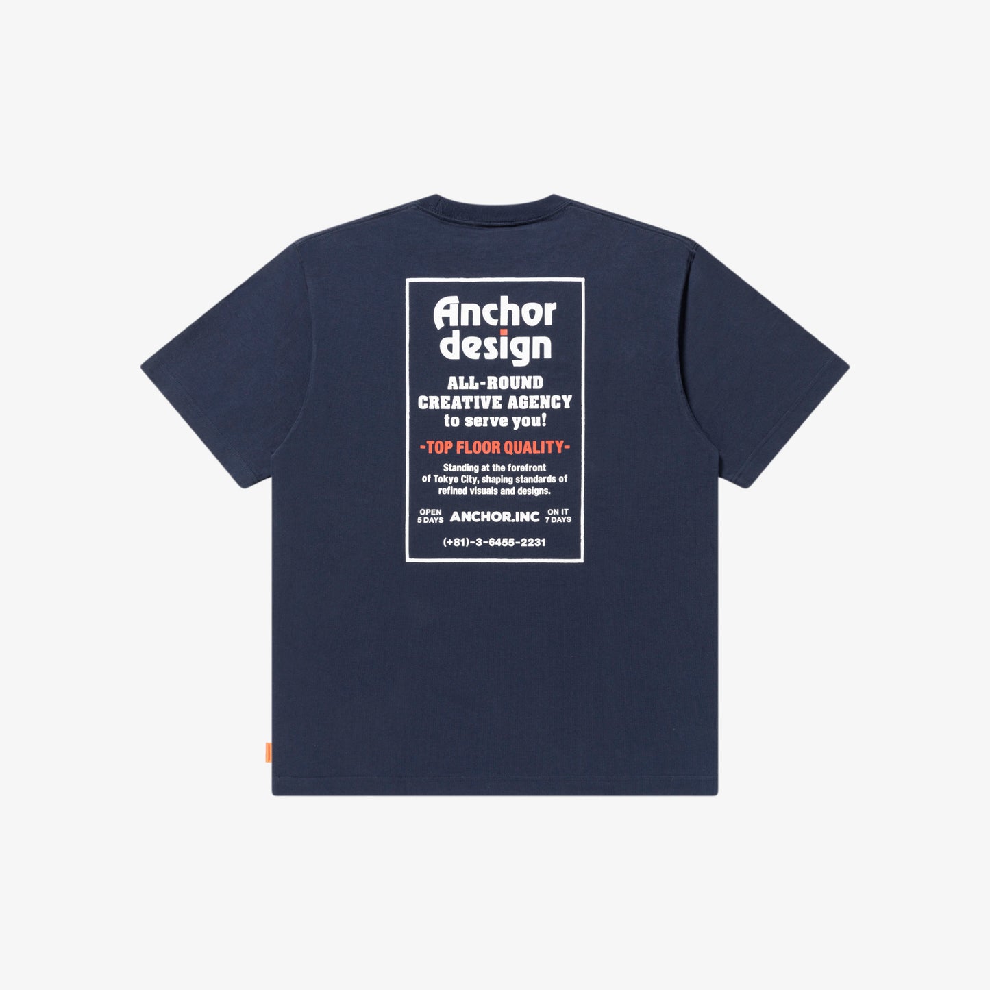 Anchor inc. Advertising Tee NAVY