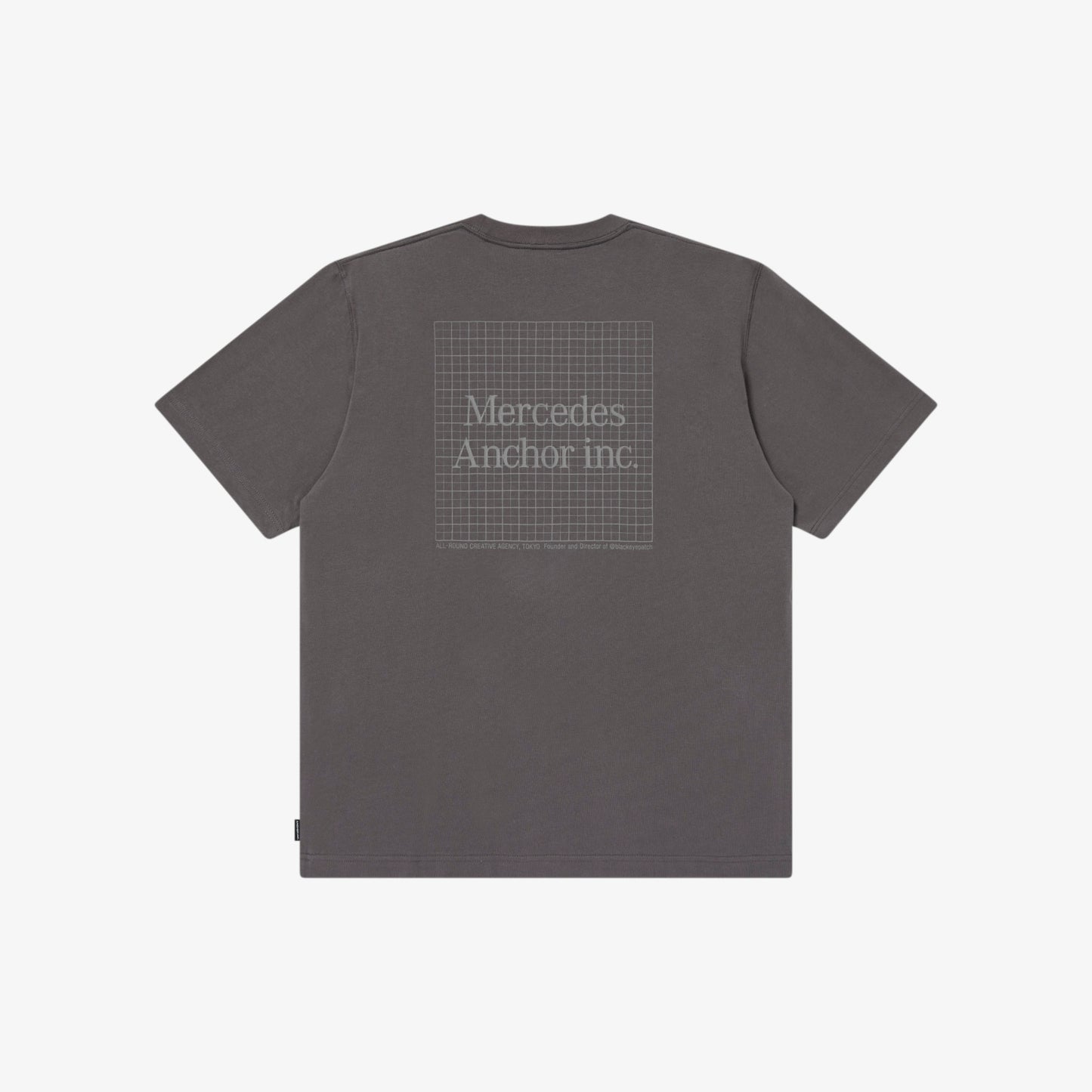 Anchor inc. Grid Reflector Logo Tee CHARCOAL