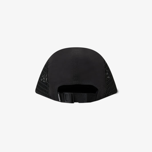 LOGO NYLON 5 PANEL CAP BLACK