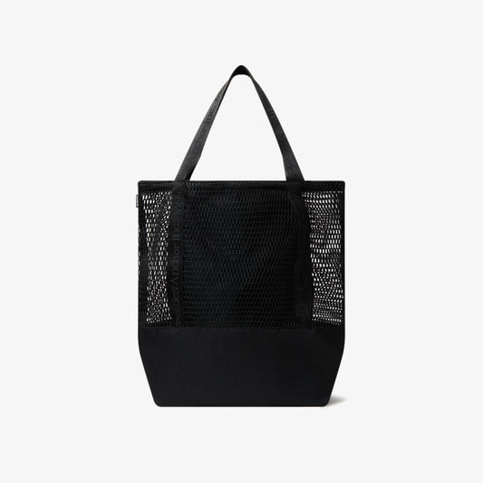 LOGO TAPED MESH TOTE BLACK