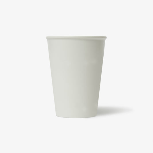PAPER CUP CERAMIC MUG WHITE