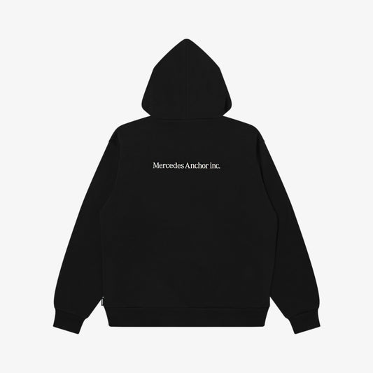 LOGO ZIP HOODIE BLACK