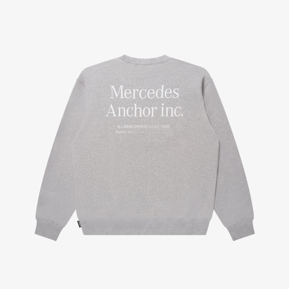 LOGO CREW SWEAT HEATHER GRAY