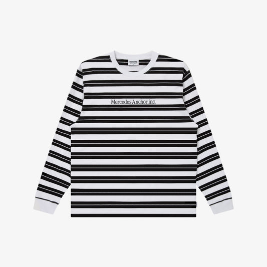 ONE LINE LOGO MULTI BORDER L/S TEE