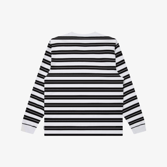 ONE LINE LOGO MULTI BORDER L/S TEE