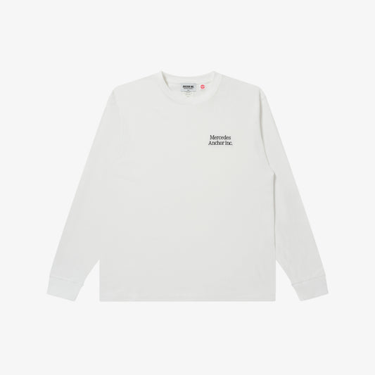 CRC LOGO L/S TEE WHITE