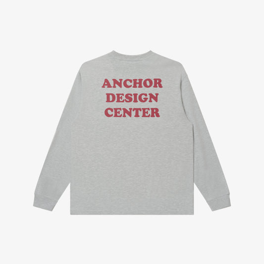 DESIGN CENTER L/S TEE HEATHER GRAY