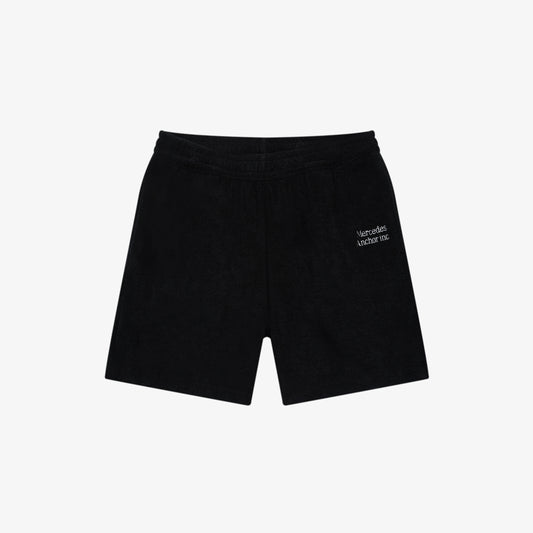 LOGO PILE SHORTS BLACK