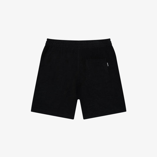 LOGO PILE SHORTS BLACK