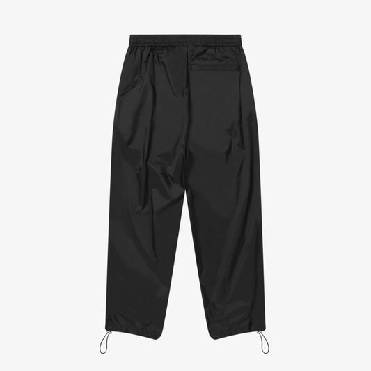 LIGHT WEIGHT NYLON TRACK PANTS BLACK