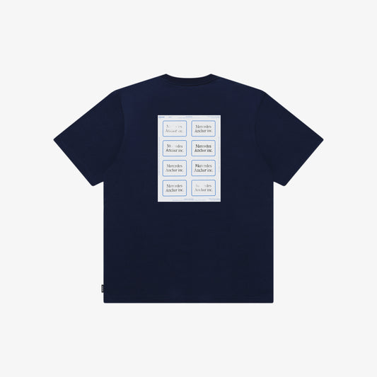 NAME BADGE LABELS TEE NAVY