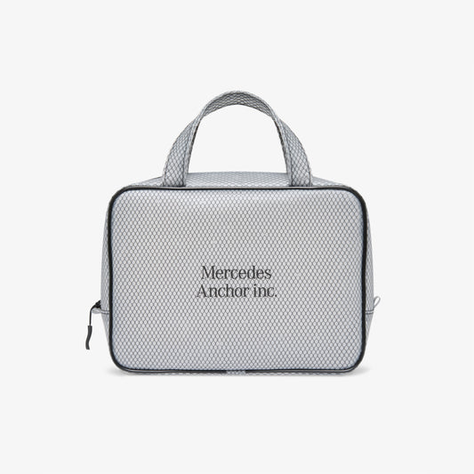 PVC MESH POUCH WHITE