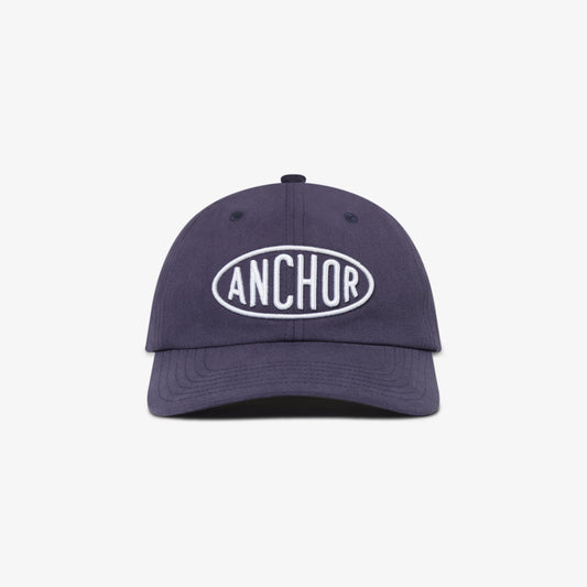 OVAL LOGO EMBROIDERED CAP NAVY