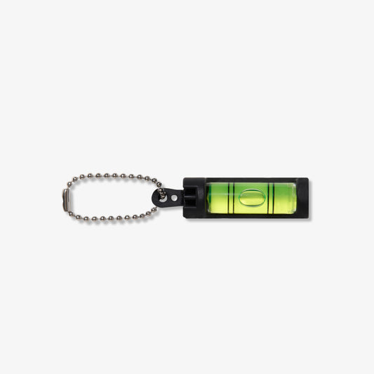 BUBBLE LEVEL KEYCHAIN BLACK