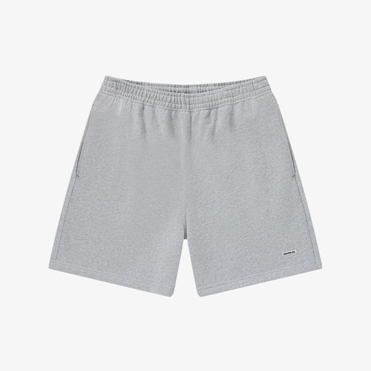 BOLD LOGO PATCHED SWEAT SHORTS HEATHER GRAY