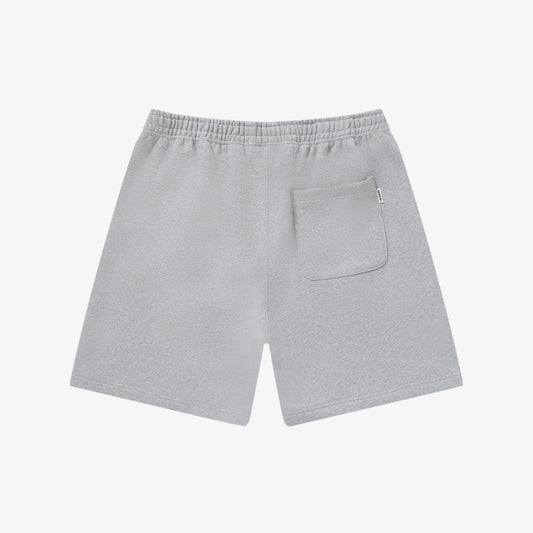BOLD LOGO PATCHED SWEAT SHORTS HEATHER GRAY