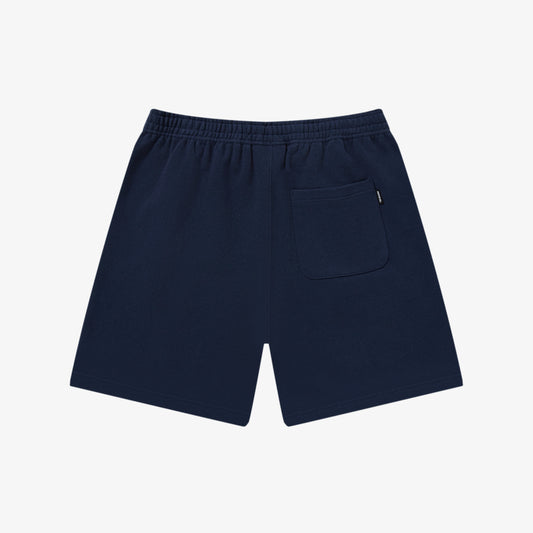 BOLD LOGO PATCHED SWEAT SHORTS NAVY