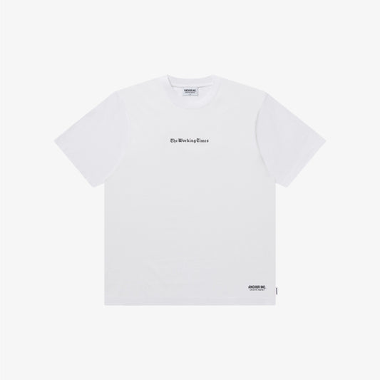 THE WORKING TIMES TEE WHITE
