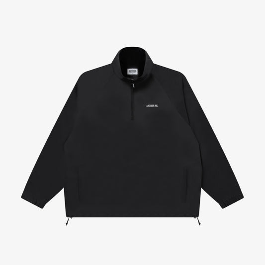 BOLD LOGO RIPSTOP ANORAK BLACK