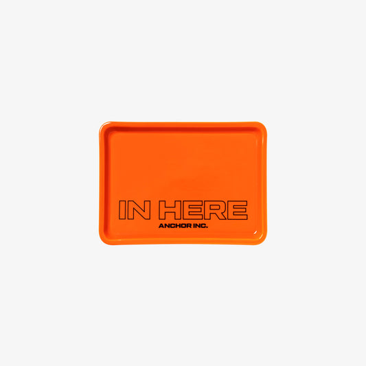 IN HERE CERAMIC TRAY ORANGE