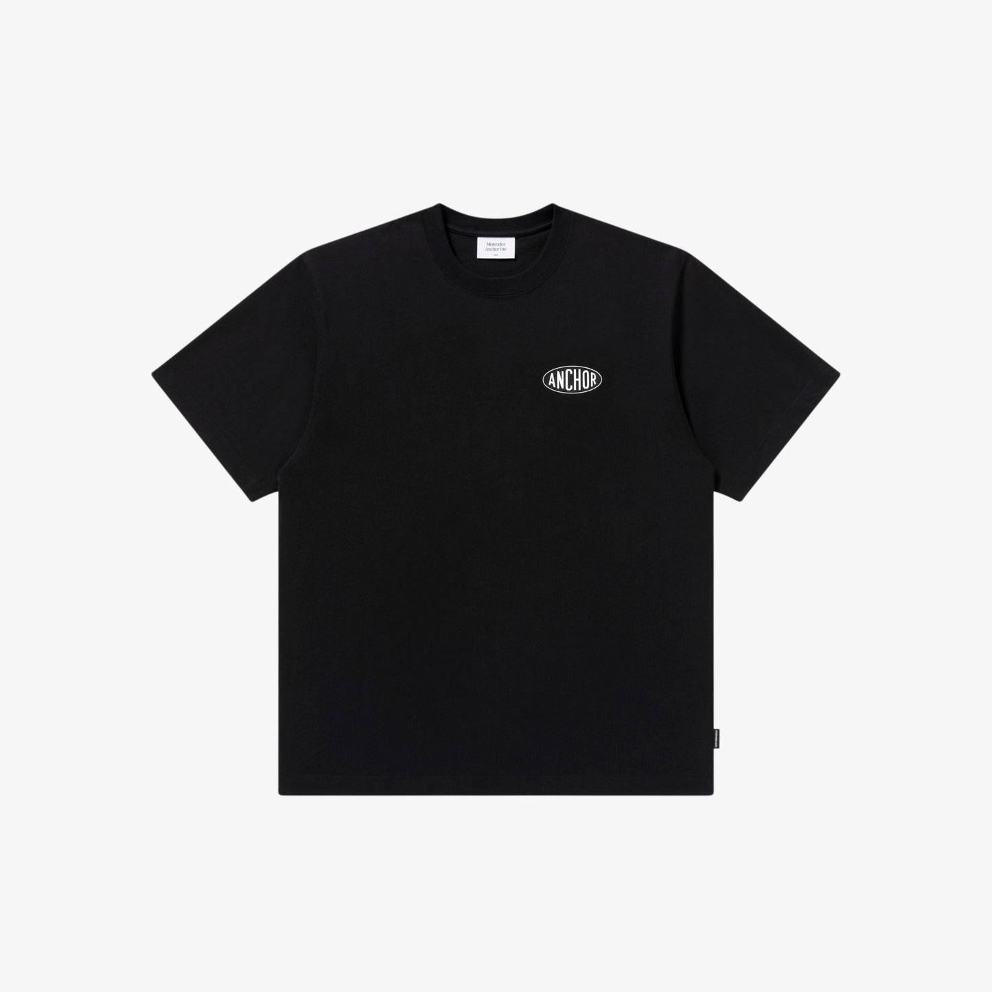Anchor Inc. Oval Logo Tee BLACK