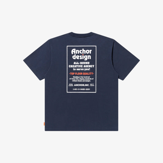 Anchor inc. Advertising Tee NAVY