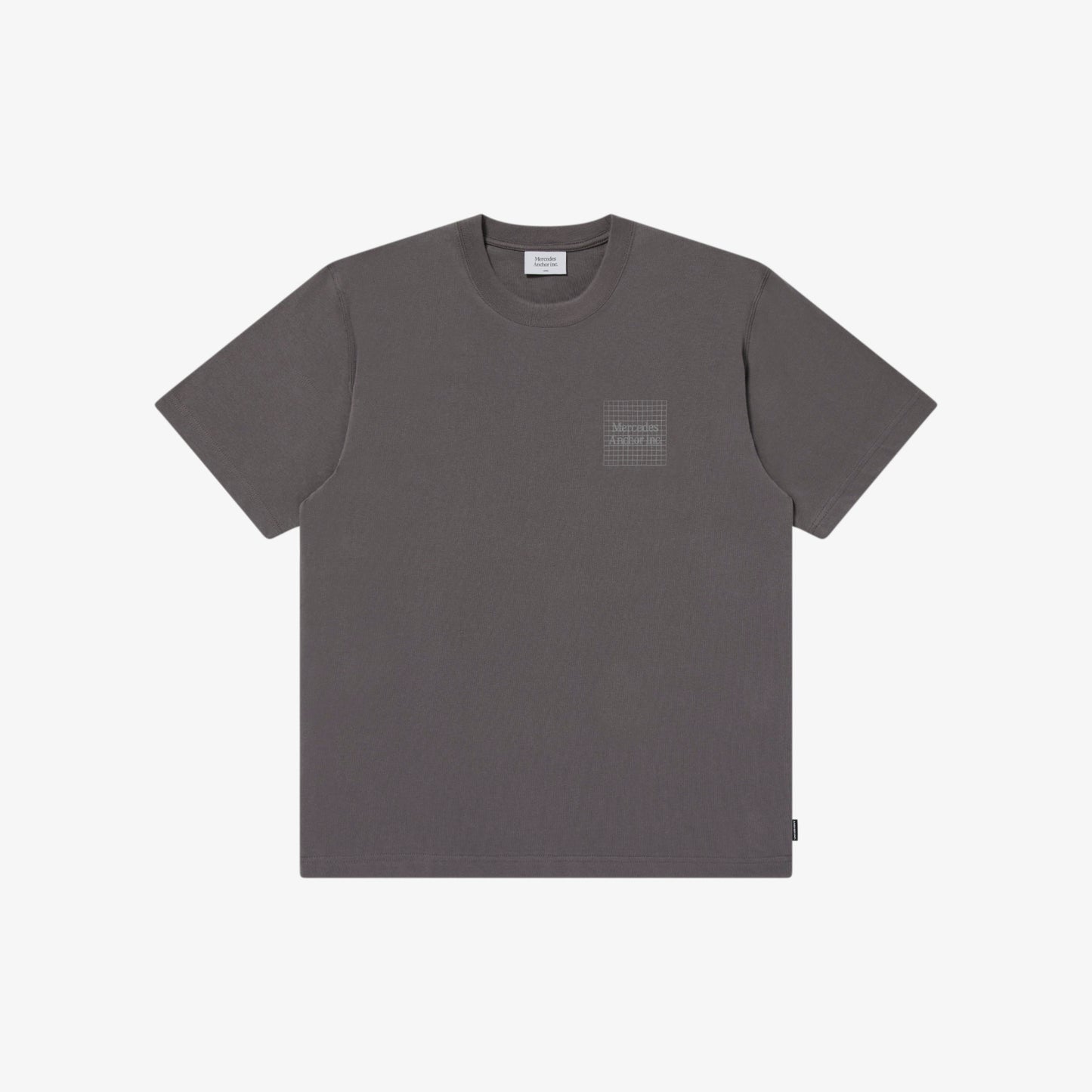 Anchor inc. Grid Reflector Logo Tee CHARCOAL