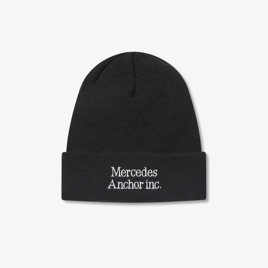 MERINO WOOL LOGO BEANIE BLACK