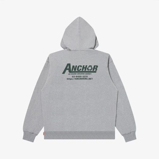 RECYCLE SERVICE HOODIE HEATHER GRAY