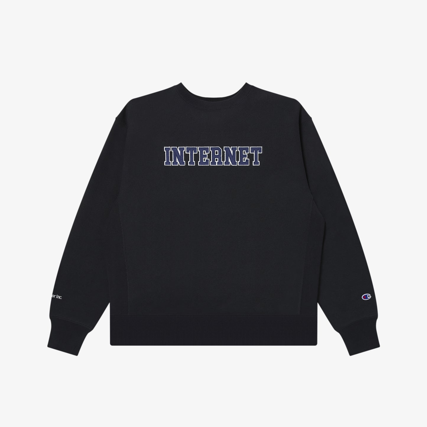 REVERSE WEAVE® INTERNET CREW SWEAT BLACK