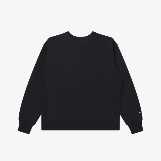 REVERSE WEAVE® INTERNET CREW SWEAT BLACK