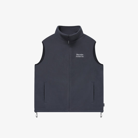 FLEECE VEST CHARCOAL