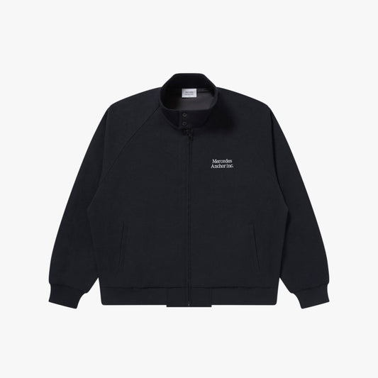 WOOLY  TRACK BLOUSON D.NAVY/WHITE