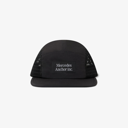 LOGO NYLON 5 PANEL CAP BLACK