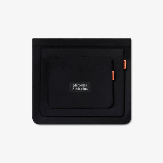 DETACHABLE ZIP POUCH SET BLACK