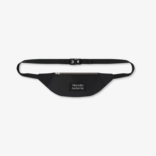 LIGHT WEIGHT NYLON WAIST POUCH BLACK