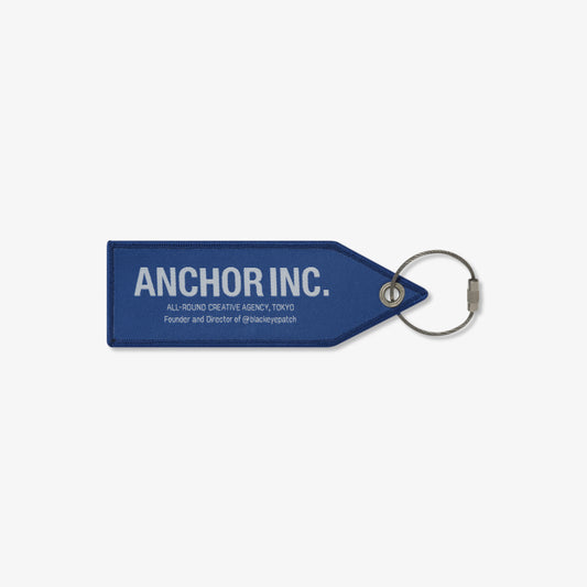 PRIORITY LUGGAGE TAG KEYCHAIN BLUE