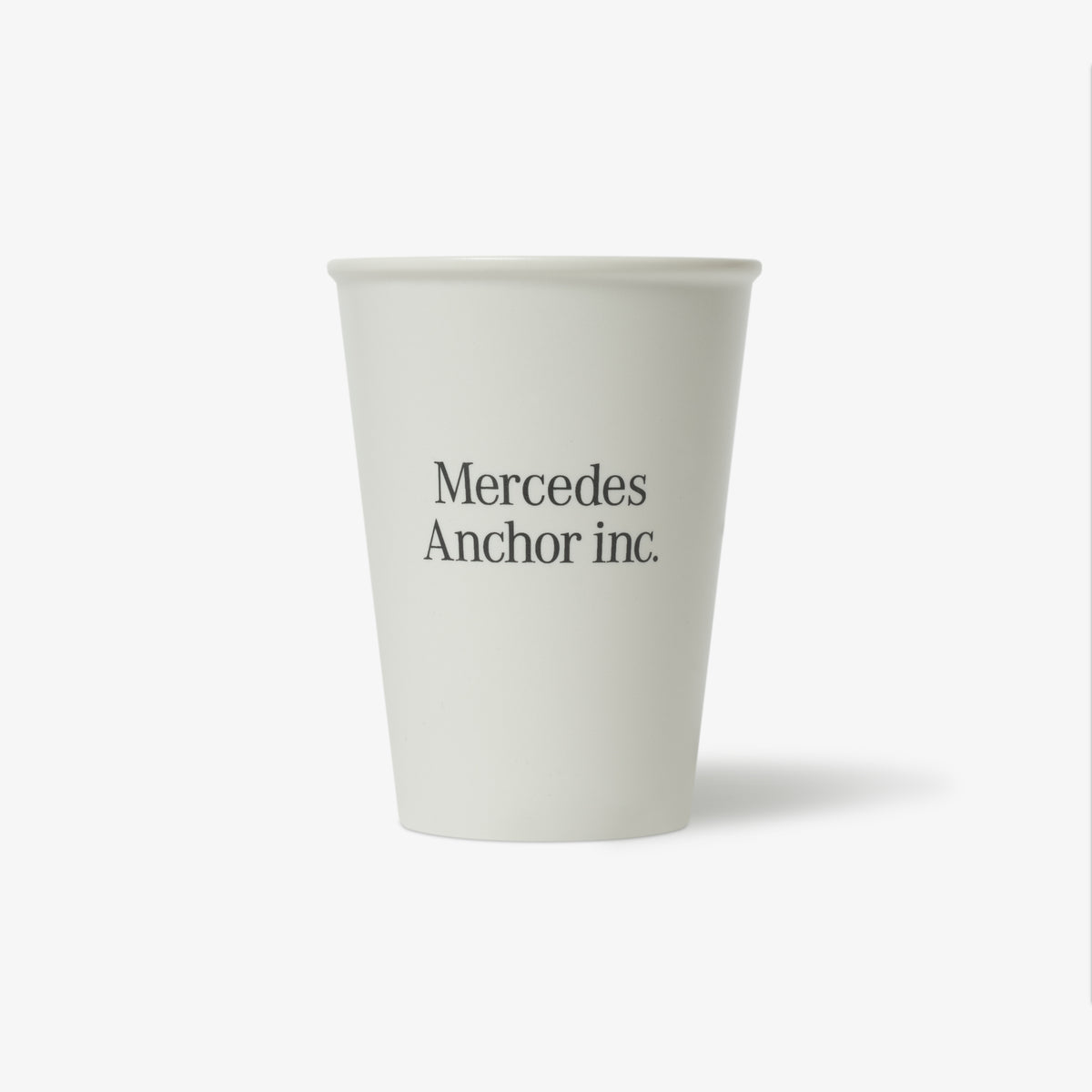 PAPER CUP CERAMIC MUG WHITE