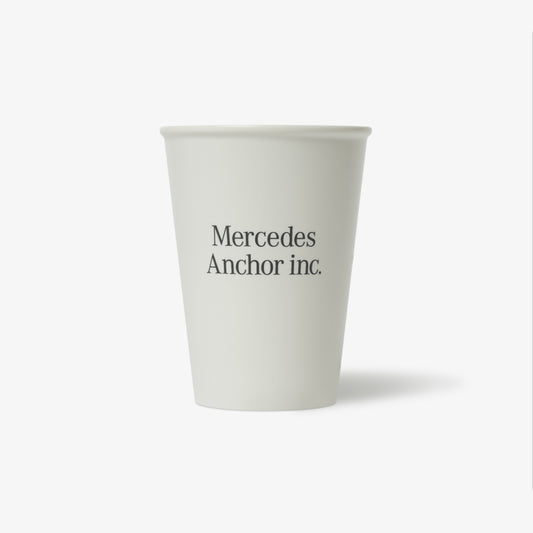 PAPER CUP CERAMIC MUG WHITE