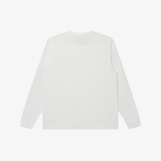 CRC LOGO L/S TEE WHITE