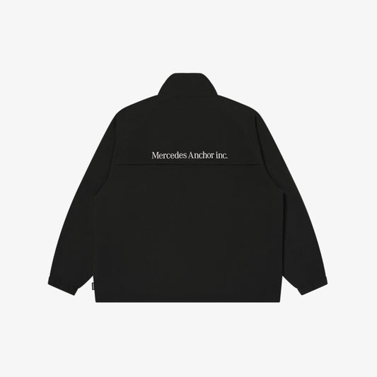 PEACHSKIN ANORAK JACKET BLACK