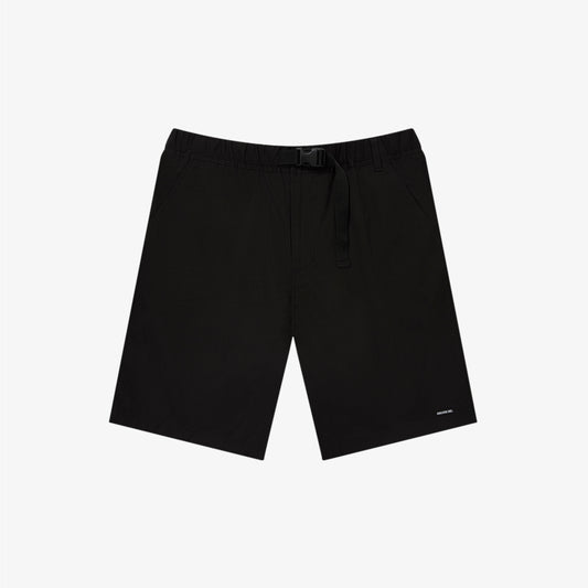 RIPSTOP COTTON BELTED SHORTS BLACK
