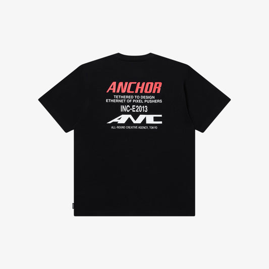 NETWORK LOGO TEE BLACK
