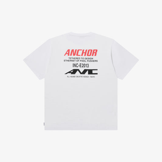 NETWORK LOGO TEE WHITE