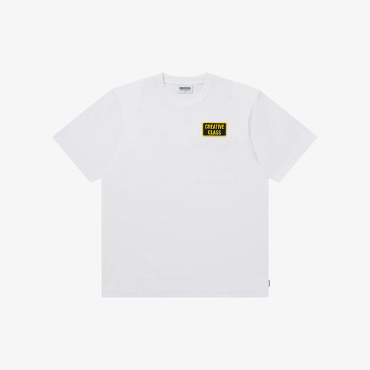 CREATIVE CLASS POCKET TEE WHITE