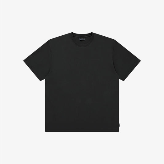 ONE LINE LOGO PIGMENT DYE S/S TEE BLACK