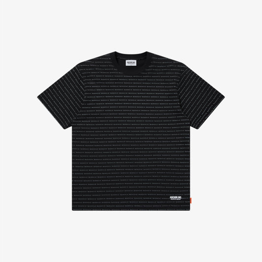 URL STRIPED TEE BLACK