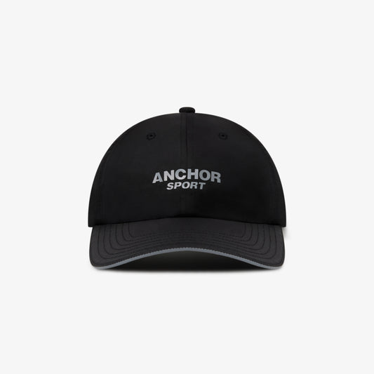 REFLECTIVE SPORT LOGO CAP BLACK