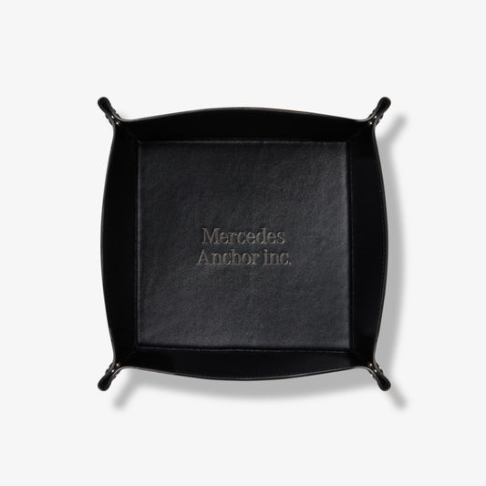 LEATHER TRAY BLACK